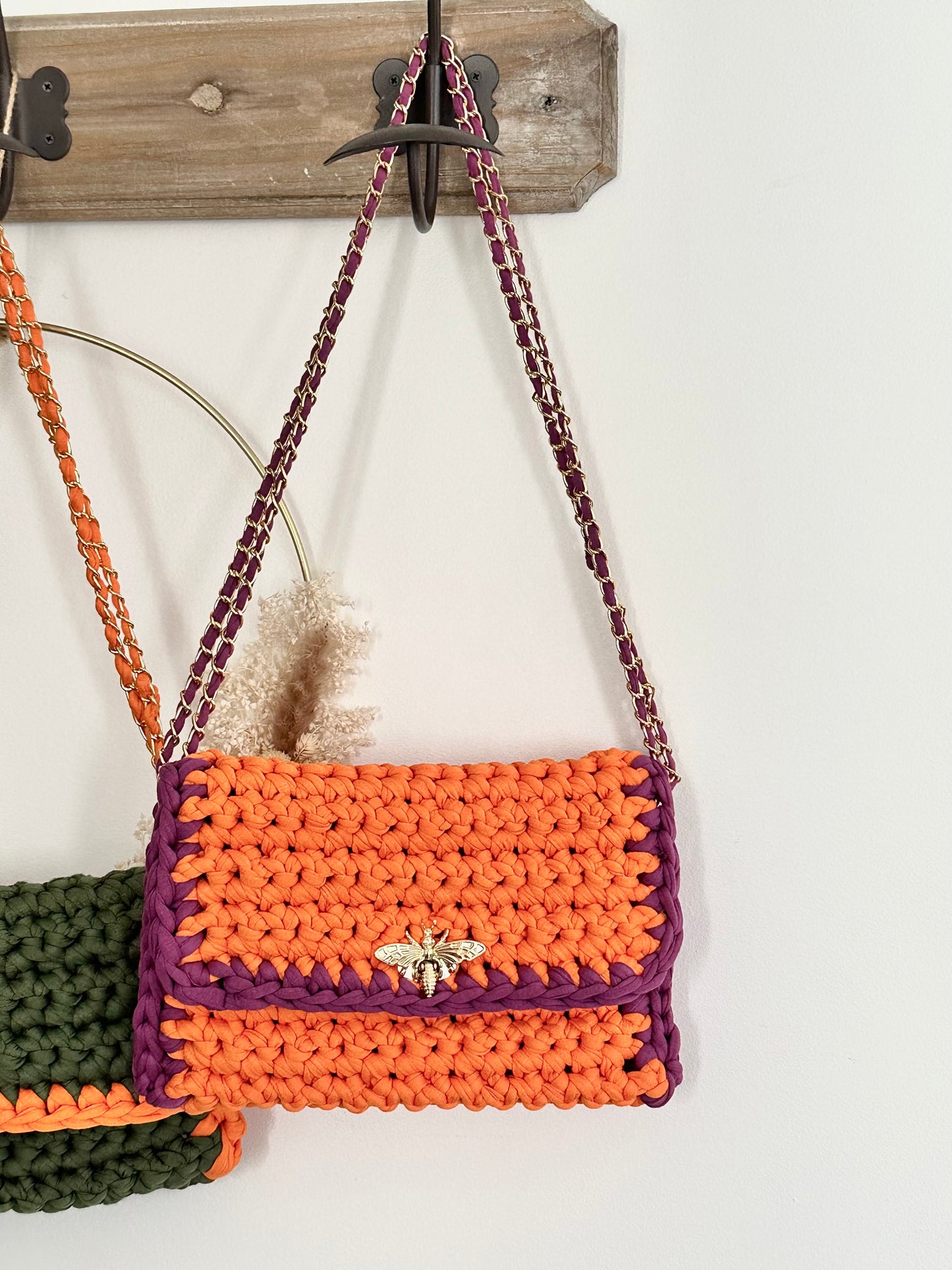 Sac crochet fait main personnalisable