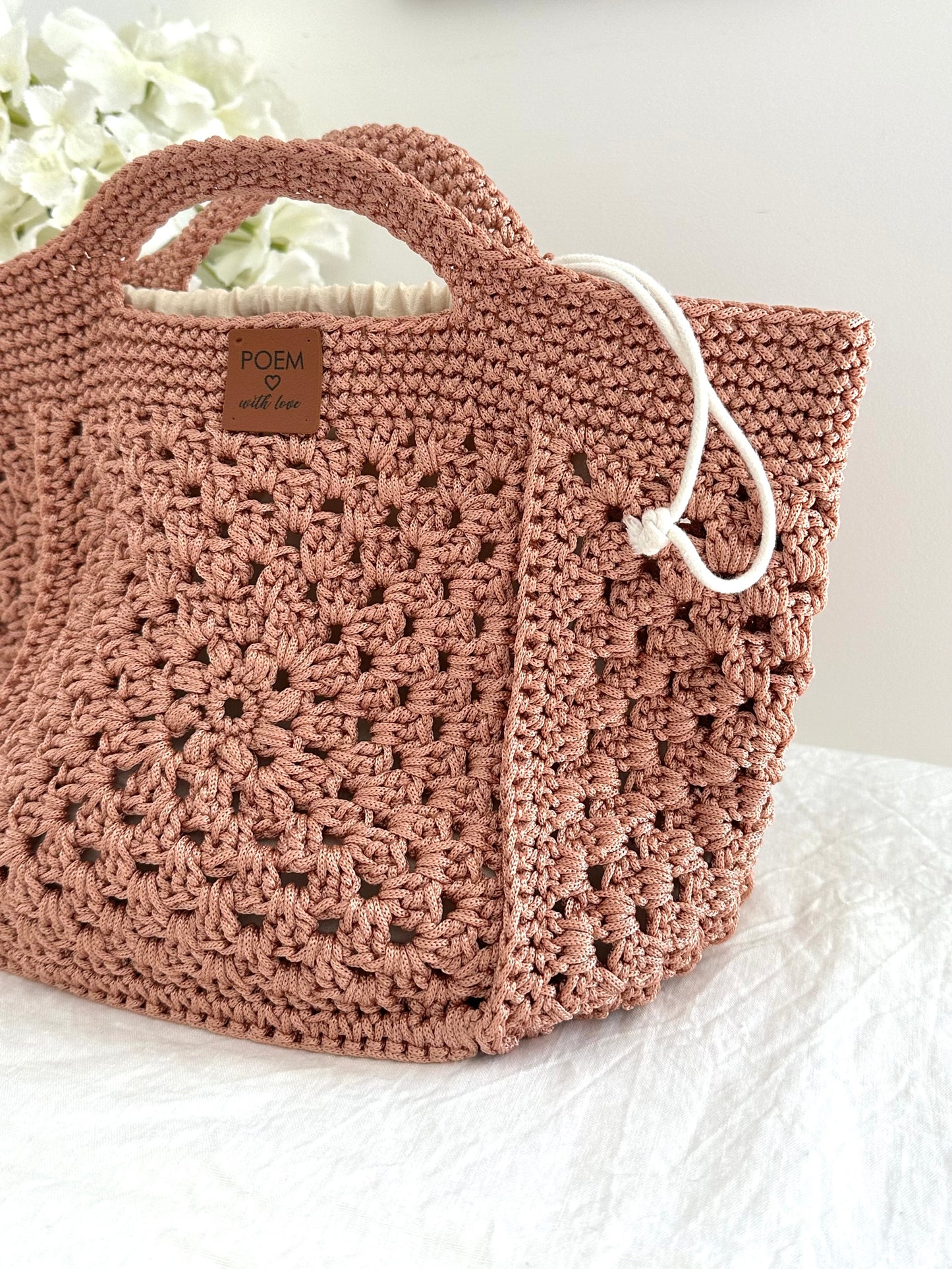 Cabas crochet fait main 