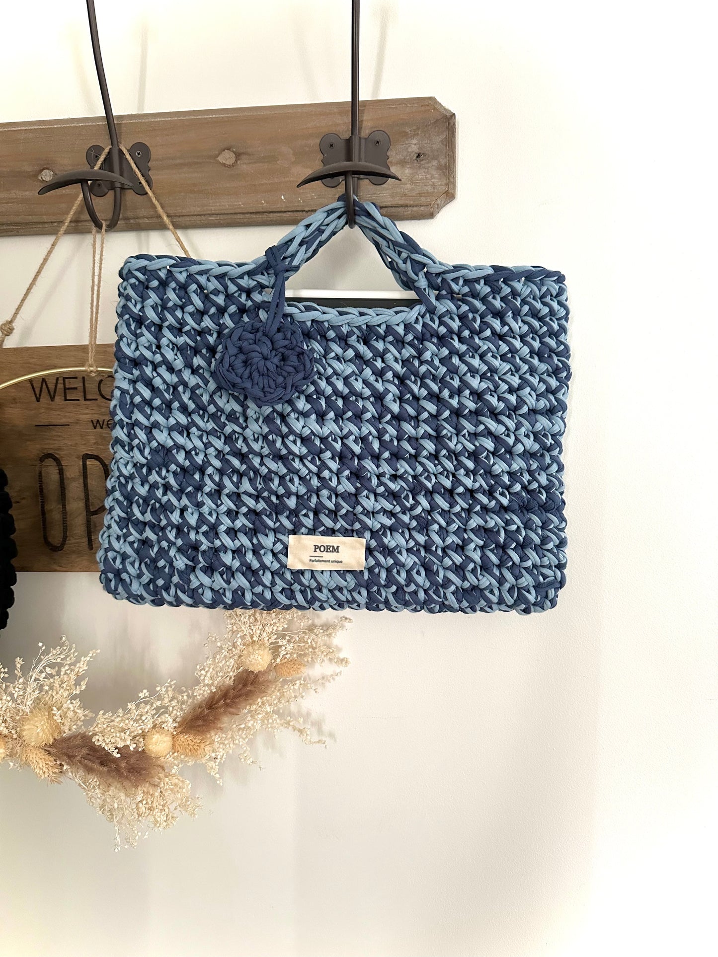 Pochette crochet pc 