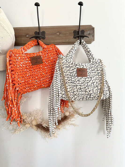 Sac crochet franges 