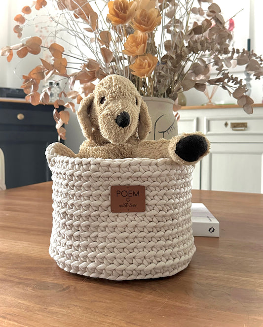 Corbeille crochet faite main 