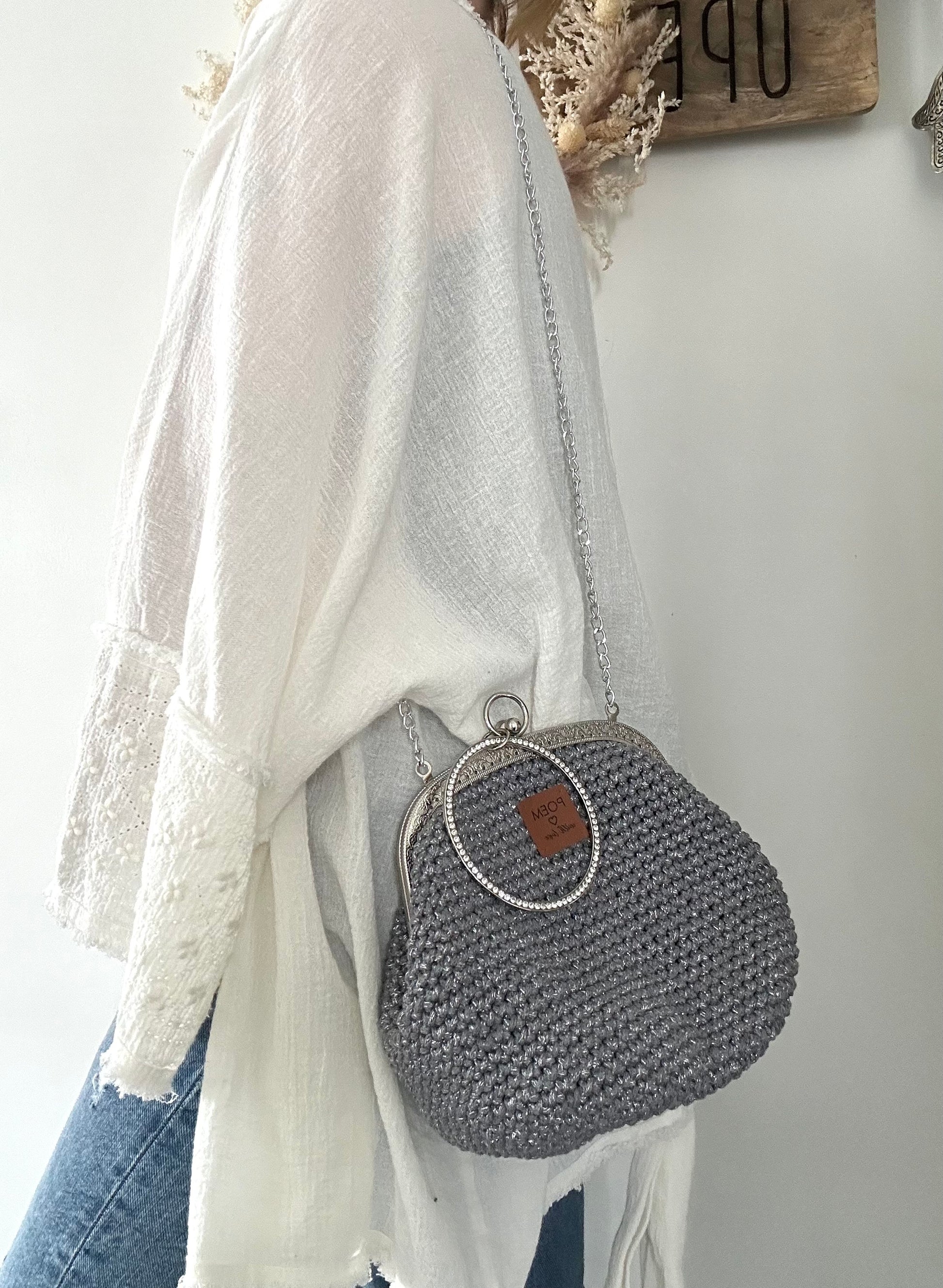 Sac crochet fait main porte monnaie 