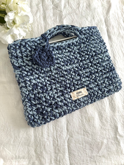 Pochette ordinateur pc en crochet