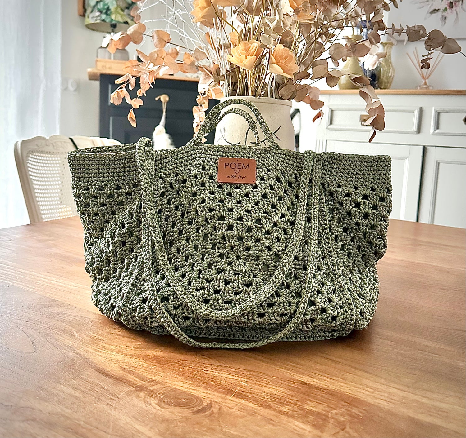 Sac crochet artisanal 